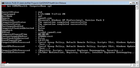 Retrieving Group Policy Health Retrieving Group Policy Health